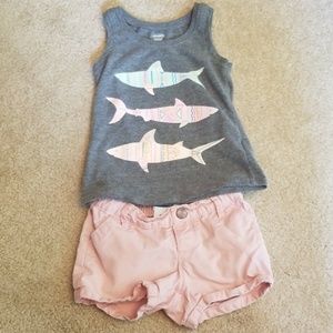 Shark tank and matching shorts